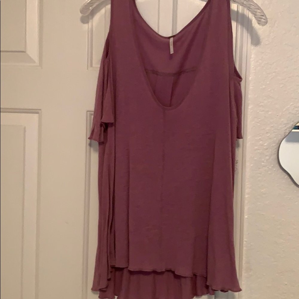 Small purple free people off the shoulder